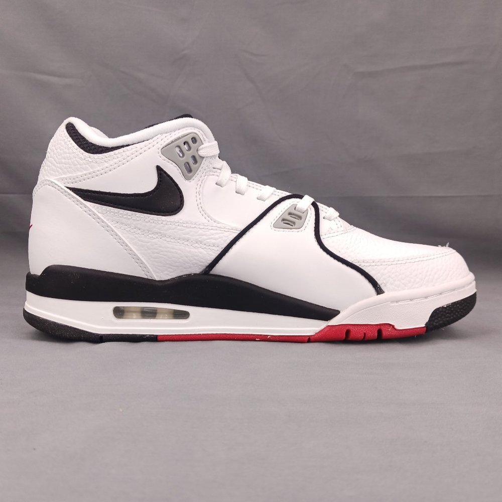 Nike Air Flight 89 Mid Men's Basketball Shoes White Black DB5918 100 Sizes 9-11 - Picture 2 of 9